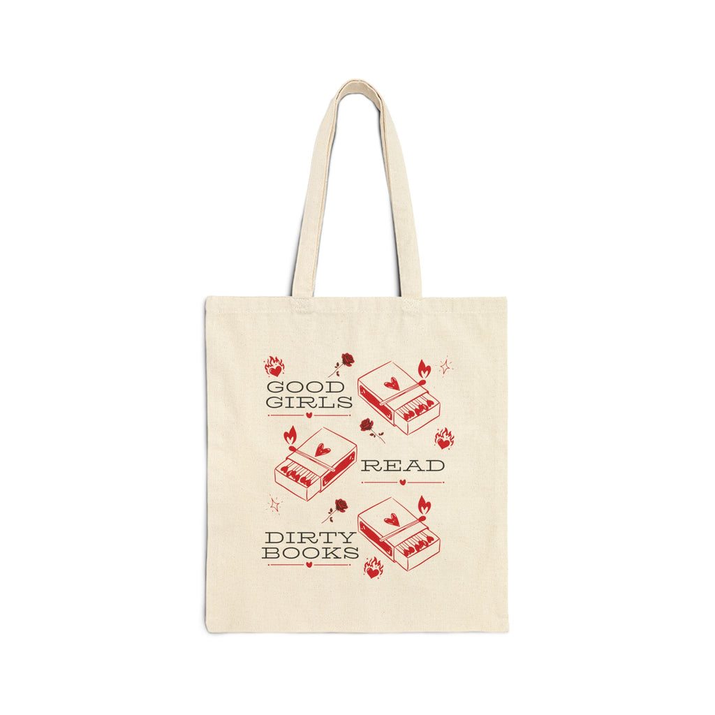 Good Girls Read Dirty Books Canvas Tote