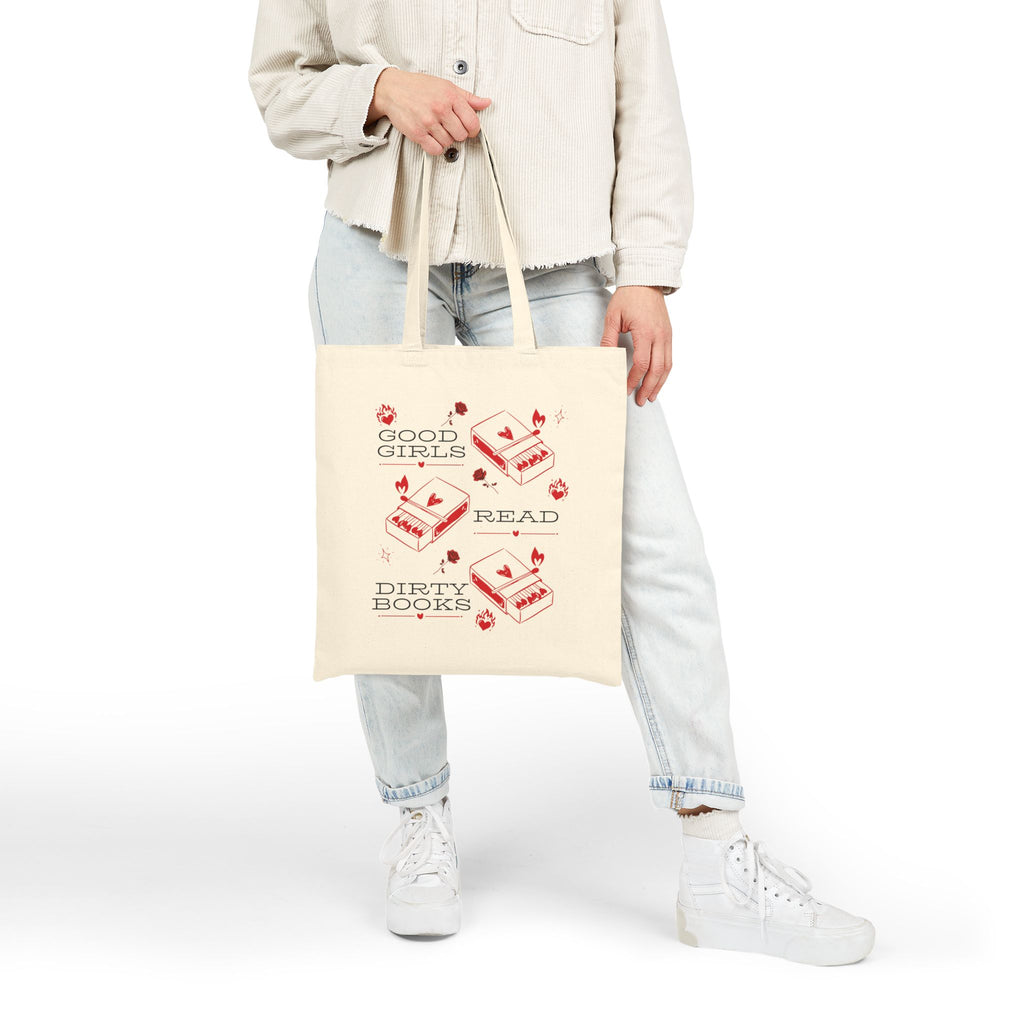 Good Girls Read Dirty Books Canvas Tote