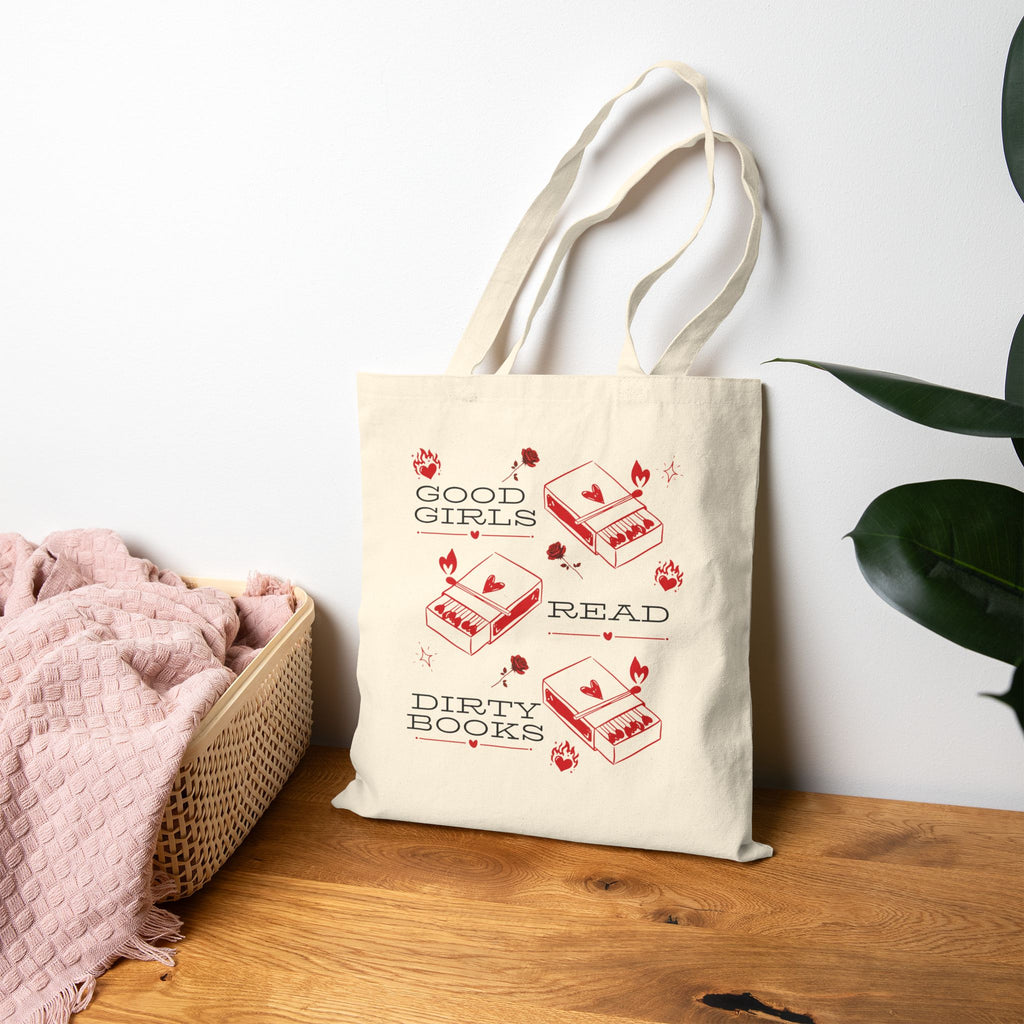 Good Girls Read Dirty Books Canvas Tote